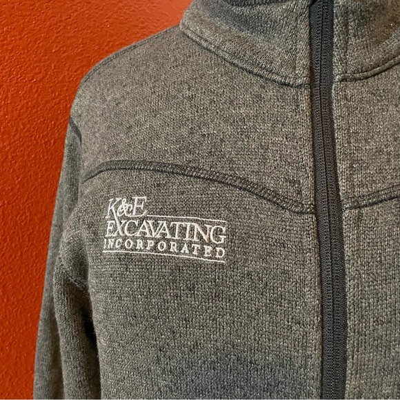 Kuiu Men’s Base Camp Full Zip Pullover Cowl‎ Gray Heather Fleece Sweater - Picture 4 of 5